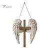 Holiday Home Decorations 2D Wooden Angel Wings Wall Hanging Plaque, Religious Faith Art Christmas Party Sign Sign, Rustic Christian Decor, Spiritual