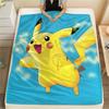 Sky Pikachu  Print Flannel Blanket, High quality Comfortable for All Seasons, Home Decor, Warmth and Comfort