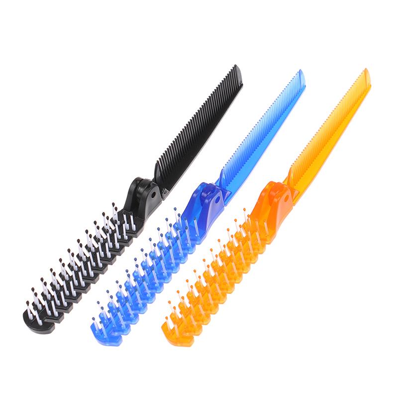 Plastic Travel Comb Portable Folding Comb Anti-Static Comb Hairpin Styling Tool