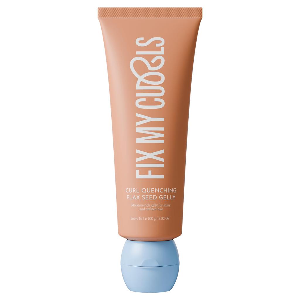 Fix My Curls Gelatina Semi di Lino Quench Curl | Con Aloe Vera, Semi di Chia Per Capelli Ricci, Mossi e Crespi | Senza Siliconi, Gel per Ricci a Tenuta Forte | 100g