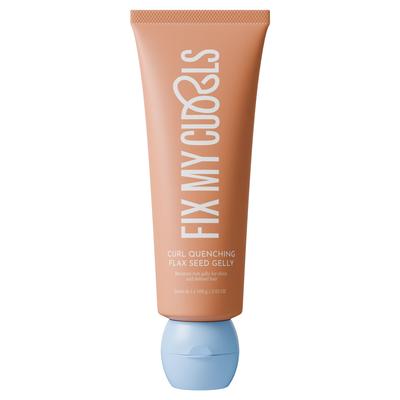 Fix My Curls Kvaišinantis linų sėmenų želė garbanoms | Su alaviju, čija sėklomis garbanotiems, banguotiems ir besišiaušiantiems plaukams | Be silikono, stipriai fiksuojantis gelis garbanoms | 100g