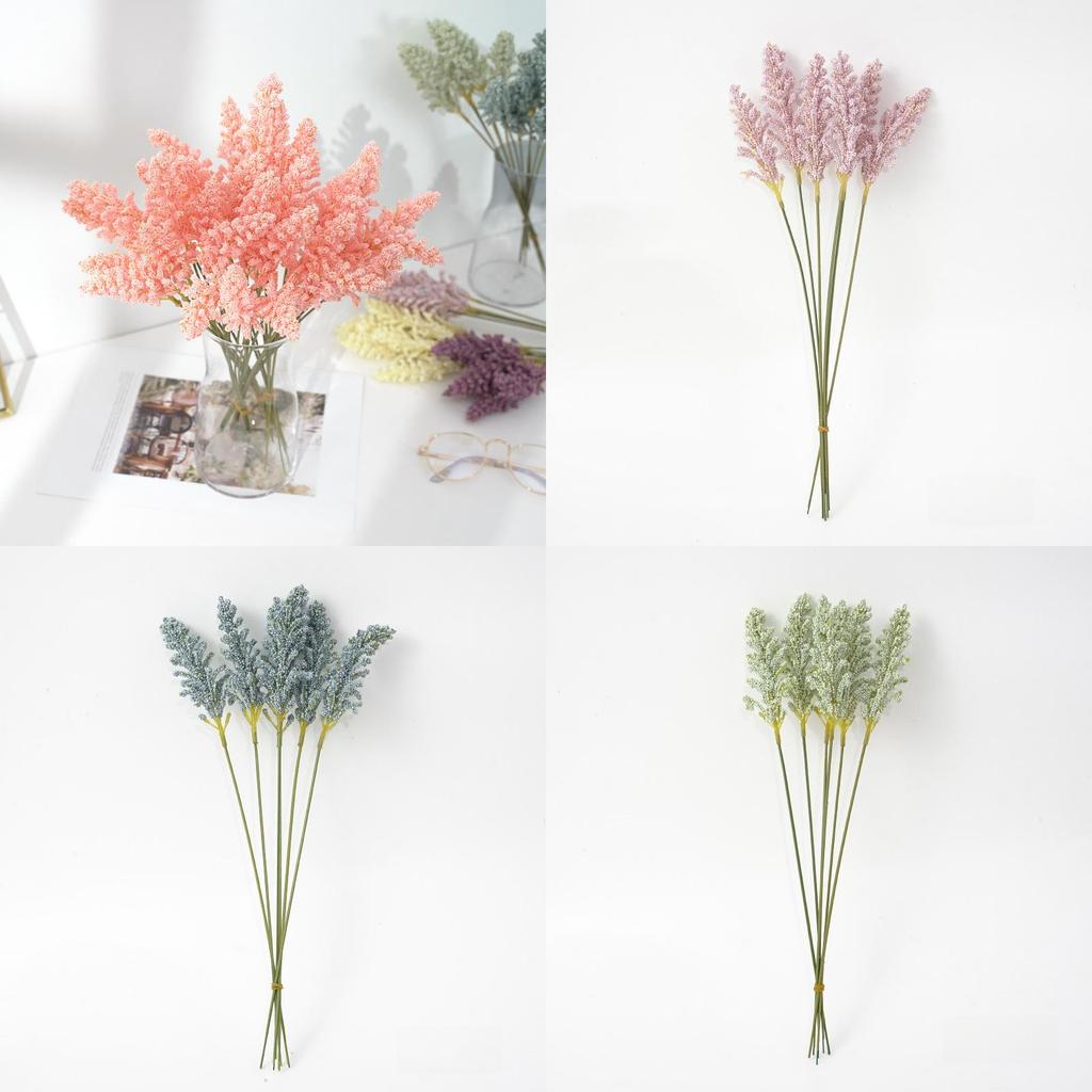 Small Fresh Plastic Triticum Aestivum Bouquet For Indoor Decoration And Craft Projects