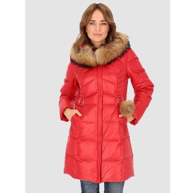 Down Jacket with Natural Fur Perso