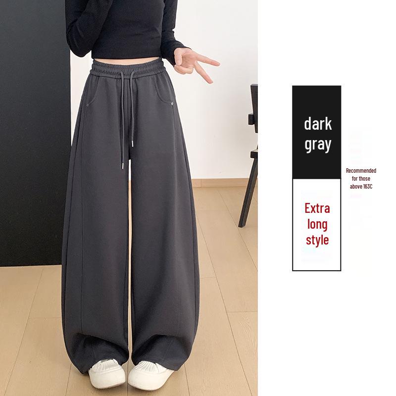 

Women s High Waist Retro Rivet Banana Pants - Slim, Straight, Wide Leg Sweatpants for Spring & Autumn Medium