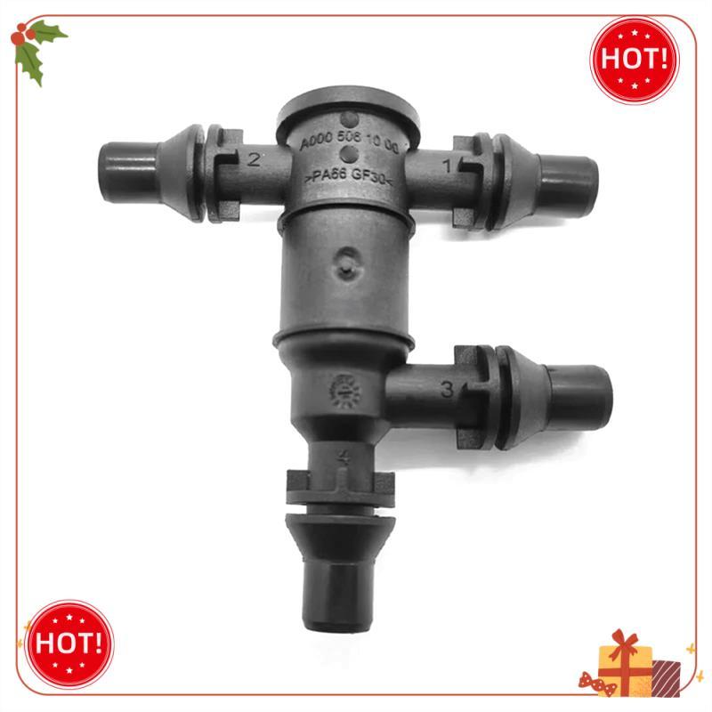 Durable-1 PCS Thermostat Low-Temperature Shutoff Valve 4-Way Throttle Tube Black Plastic For Mercedes-Benz E-Class W213 C W205 G