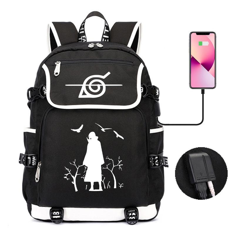 Backpack Day Manga Cartoon Printing Student School Bag Business Large Capacity Usb Computer Bag