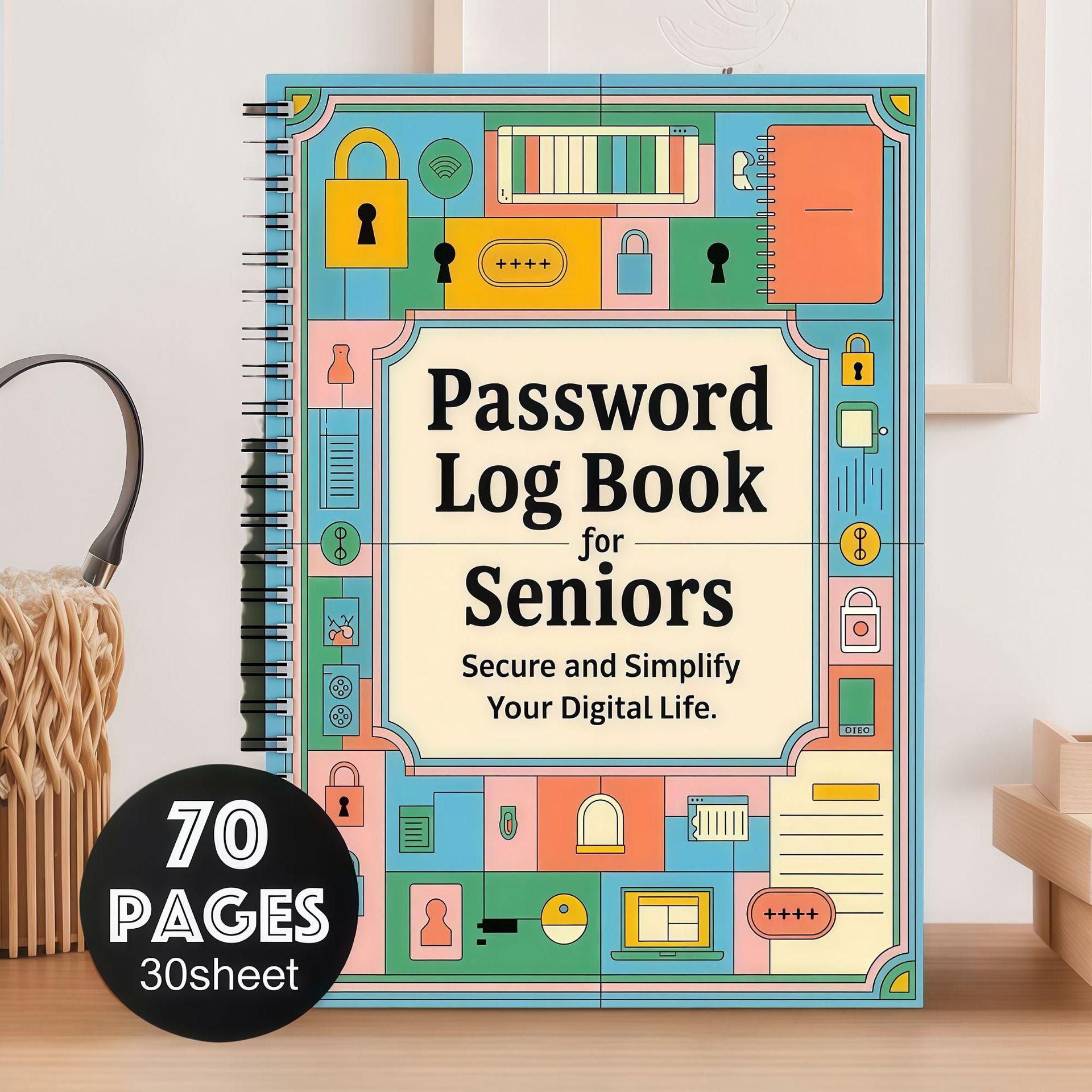 New Password Notebook Spiral Password Notebook