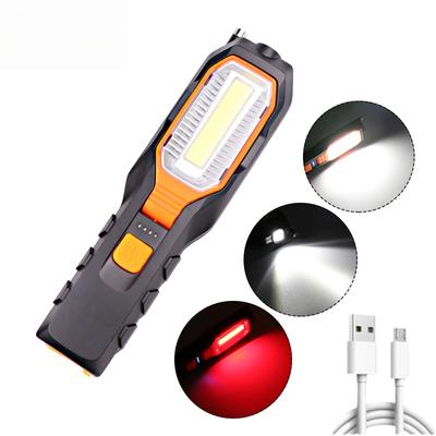 F2 COB LED Taschenlampe Wiederaufladbare Tragbare Laterne USB Arbeits Licht Flexible Arbeit Magnetische Lampe Notfall Camping Licht Taschenlampe