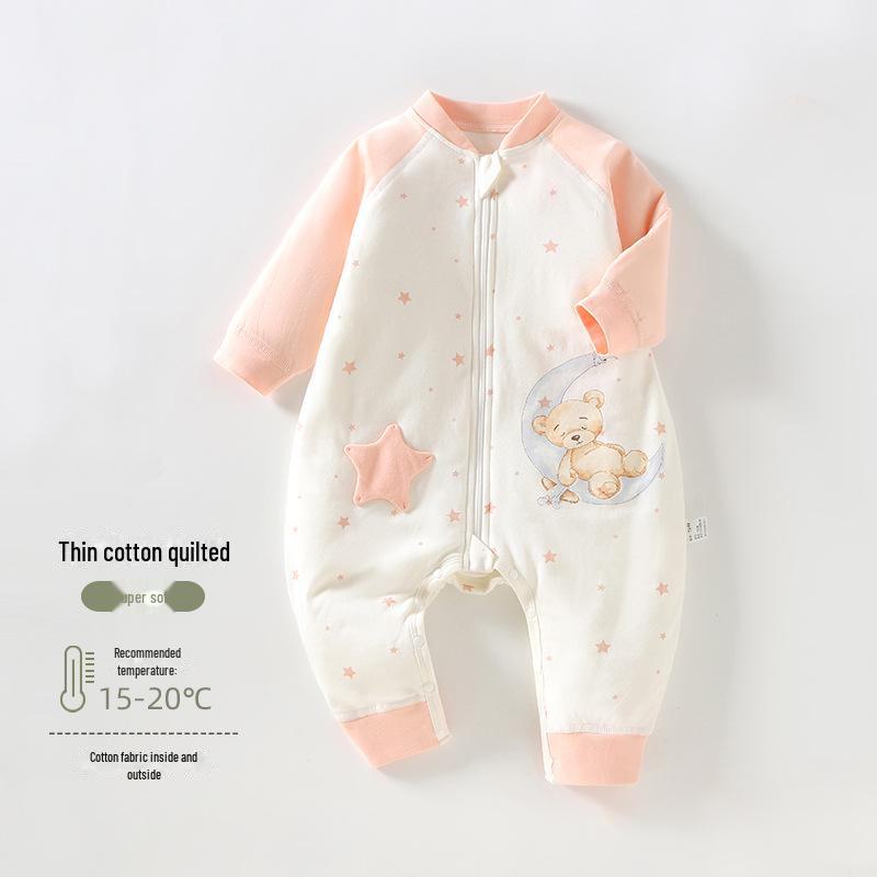 

Детский спальный мешок осень/зима: Тонкая хлопковая пижама плотностью 40 г и одеяло с защитой от ударов. 100 (2-3 years, 25-28 lbs)