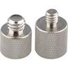 Adaptateur de vis CAMVATE 1/4" Femelle vers 3/8" Mâle et 3/8"-16 Femelle vers 1/4"-20 Mâle pour Trépied et Appareil Photo et Plaque/Adaptateur Rapide Laiton - 0910