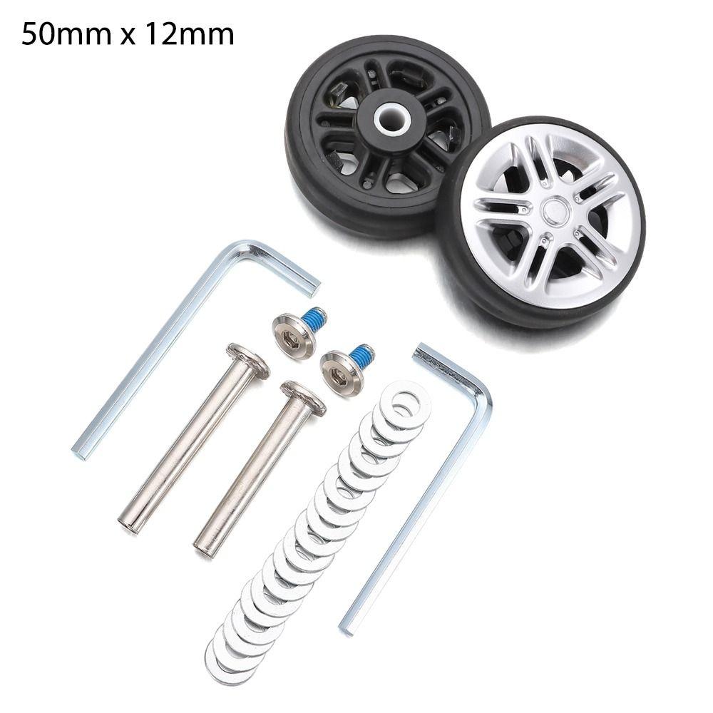 Universal Suitcase Parts Axles Suitcase Wheels Replacement with Screw Replace Wheels Caster Wheel Repair Kit Luggage Accessories