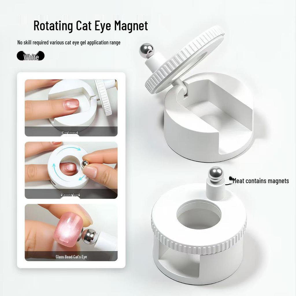 Cross Rotating Cat Eye Glass Bead Tool with Super Strong Magnetic Force