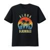 Aloha Hawaii Hawaiian Island T Shirt Palm Beach Surfboard Surf Vintage Washed Unisex Slightly Top For Everyday Wear Graphic