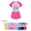 5021 Kids Girls POP Rumi Zoey Mira Print T-shirt Shorts Sport Tracksuit Clothes Set