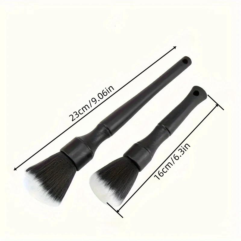 1 car interior detail brush, soft briled cleaning brush, dust removal brush, car detail brush, car dashboard dust removal Brus