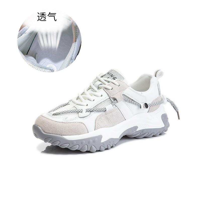 Leather dad shoes women s spring women s casual single shoes sports women s shoes shallow flat shoes children s tide 35