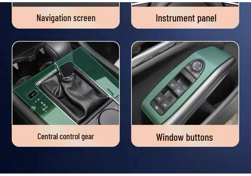 Applicable for 2020-2024 Mazda 3 Next-Gen Angkesaila Interior Protection Central Control HD Screen Gear Shift Film.