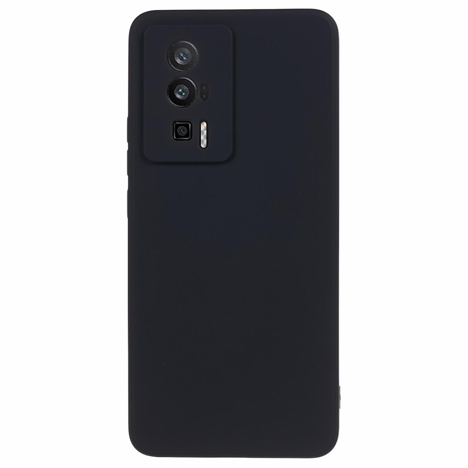 

ТПУ чехол для телефона для Xiaomi Redmi K60 5G/K60 Pro 5G/Poco F5 Pro 5G, прорезиненный чехол для телефона с подкладкой из микрофибры Black