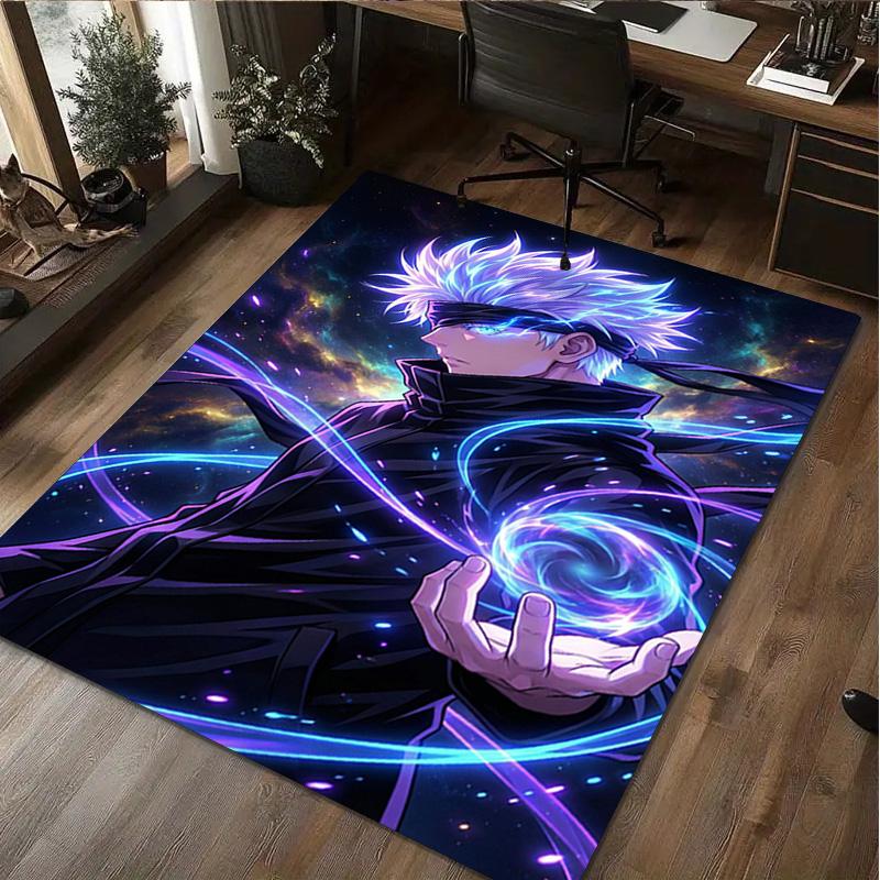 Gojo Satoru Rug - Home Carpet Office Decorative Carpet For Living Room Bedroom Door Mat Floor Rug Computer Chair Area Rug