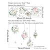Fresh Flowers Geometric Hanging Basket Wall Stickers Living Room Bedroom Sofa Background Decoration Wallpaper Sticker Home Decor