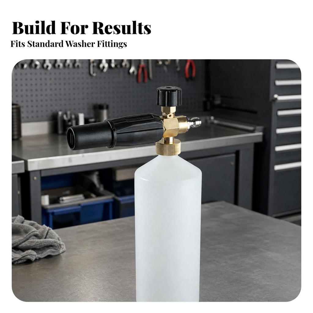 High-Pressure Foam Sprayer Bottle Adjustable Soap Dispenser Easy to Install