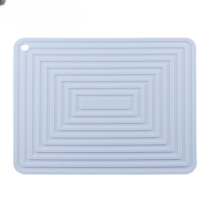 Large 29cm Silicone Pan Mat Square Thickened Heat Insulation Mat Non-slip Corrugated Kitchen Table Mat
