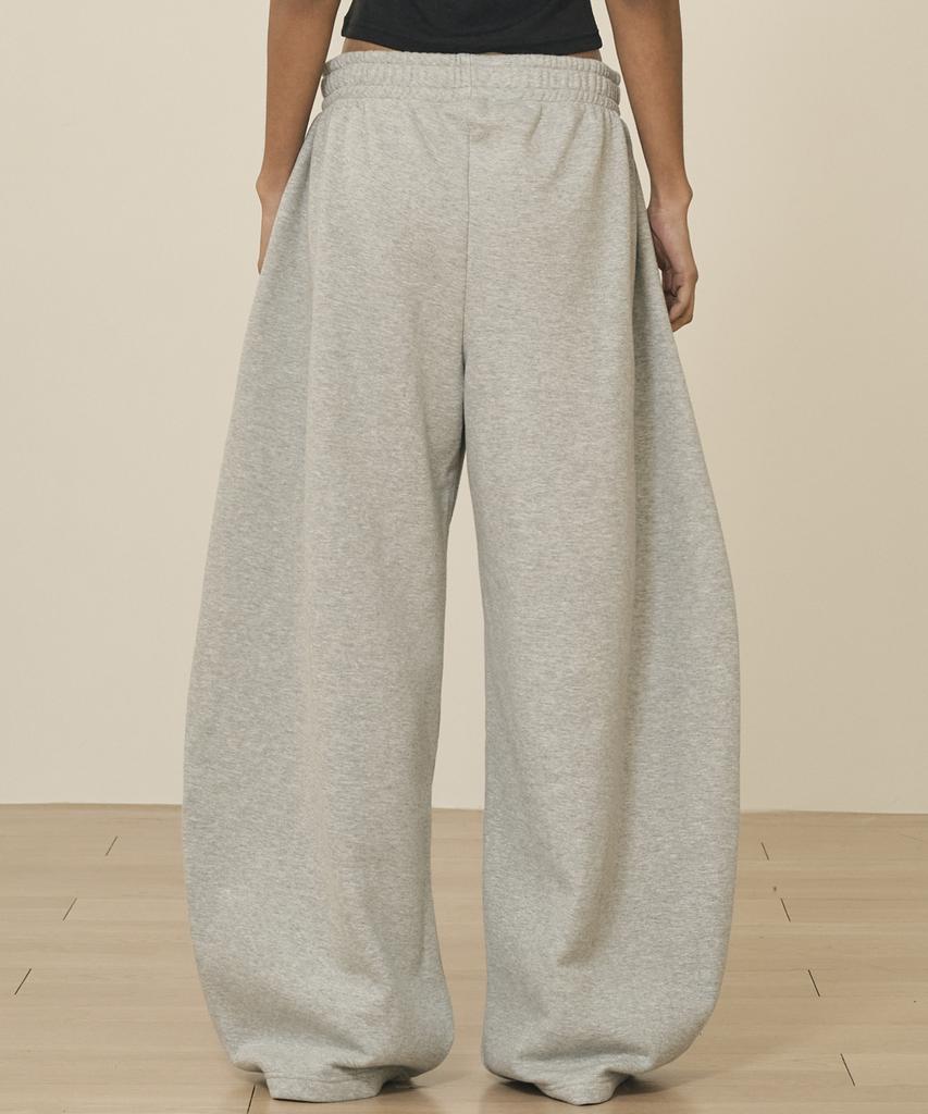 TAKEASY Curved Barrel Fit Sweatpants (Melange Grey)