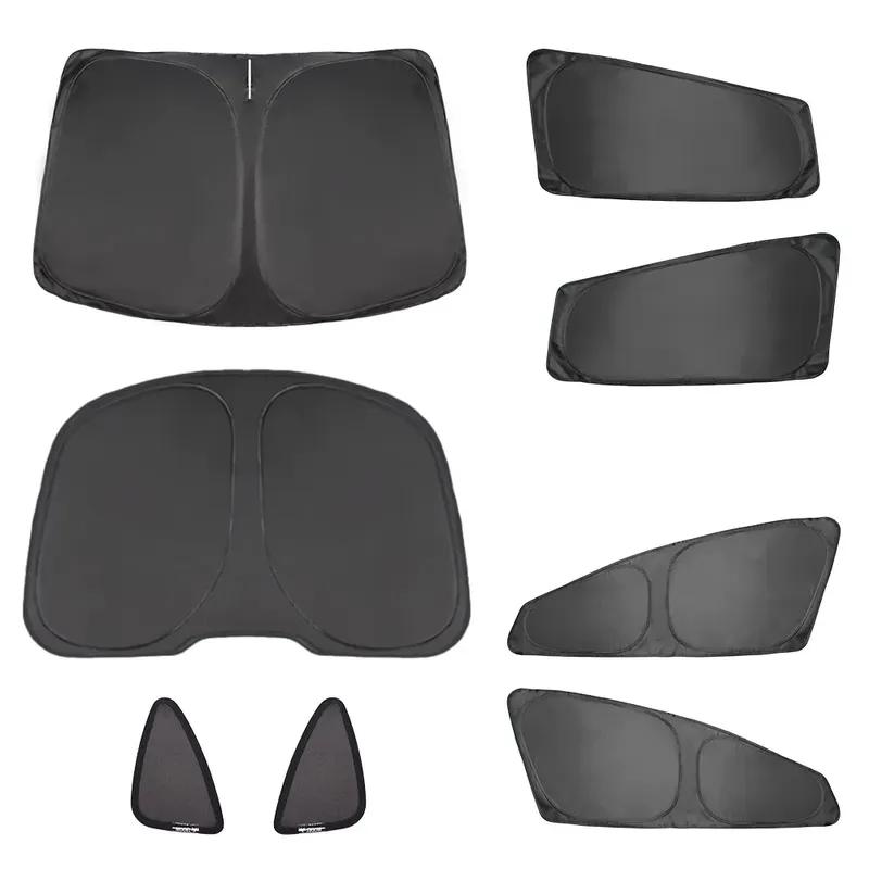 For Tesla Model S Sun Shade Privacy Window Sunshade Foldable Glass Roof Skylight Blind Sunroof Shading ModelS Anti UV Protector