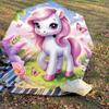 1PC Unicorn Fantasy Umbrella-8-Rib Reinforced Portable Folding Travel Suitable for All Seasons Outdoor Daily Use-J320