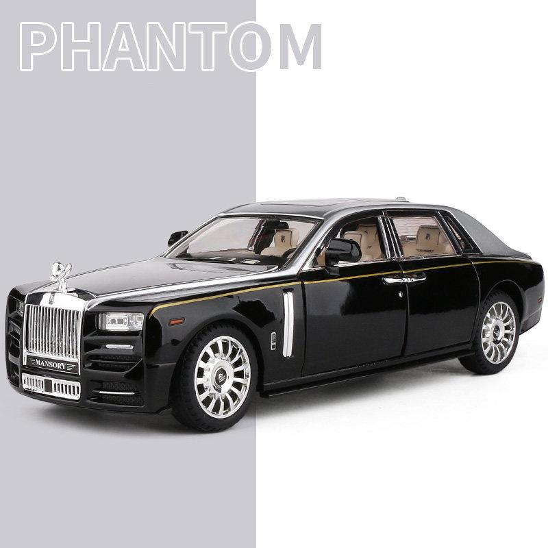 1/22 Rolls Royce Phantom Alloy Luxy Car Model Diecasts & Toy Vehicles Metal Car Model Simulation Sound and Light Childrens Gifts