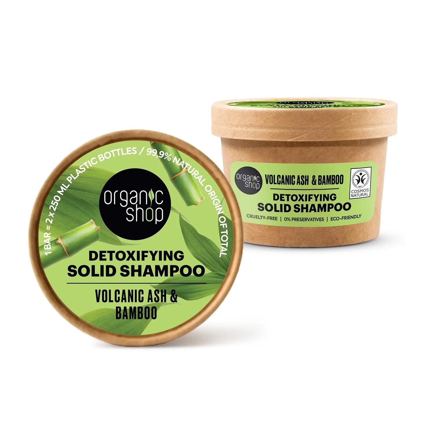 Organic Shop Volcanic Ash Champu Solido Detoxificante 60 г