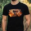 Men's T-Shirt Koala As Firefighter Motif Cotton Size XS To 5XL