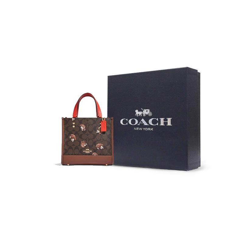 New COACH Cow Leather Tote Bag Shopping Bag Shoulder Bag Crossbody Bag Handbag Regular Women's Monogram Brown CC769-IMOSN