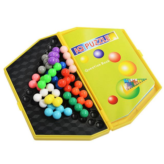IQ Pyramid Beads Puzzle Logic Mind Brain Teaser Educational Game Toys For Children Kids Pyramid Beads Puzzle