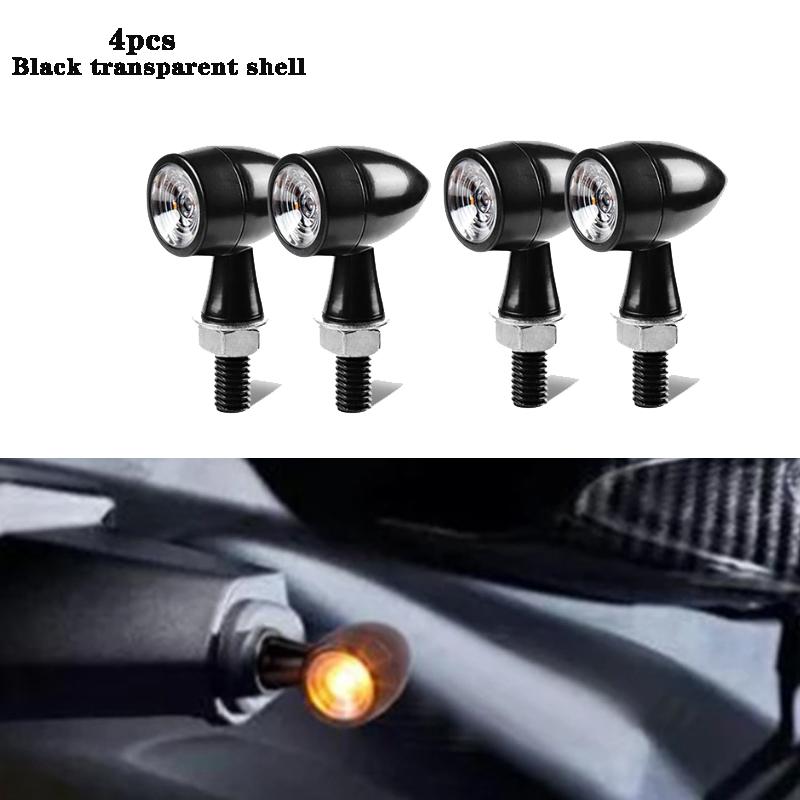 Motorcycle LED Turn Signal Light Bullet Clignotant Moto Flasher Lamp Mini LED Turn Signal Lights 12V 8mm Moto Indicator Blinker