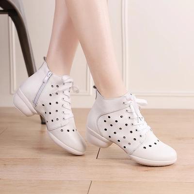 XIHAHA Girls Genuine Leather Sneakers Dance Shoes for Women Comfortable Modern Jazz Dancing Shoe Ladies Outdoor Sports Shoes