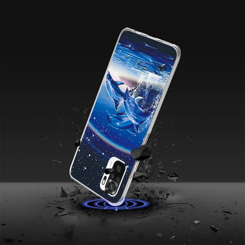 Ocean Animal Cute Dolphin Cover Phone Case For Xiaomi Redmi Note 15 14 13 12 11 10 Pro Plus 14S 12S 11S 11T 11E 10S Soft Fundas
