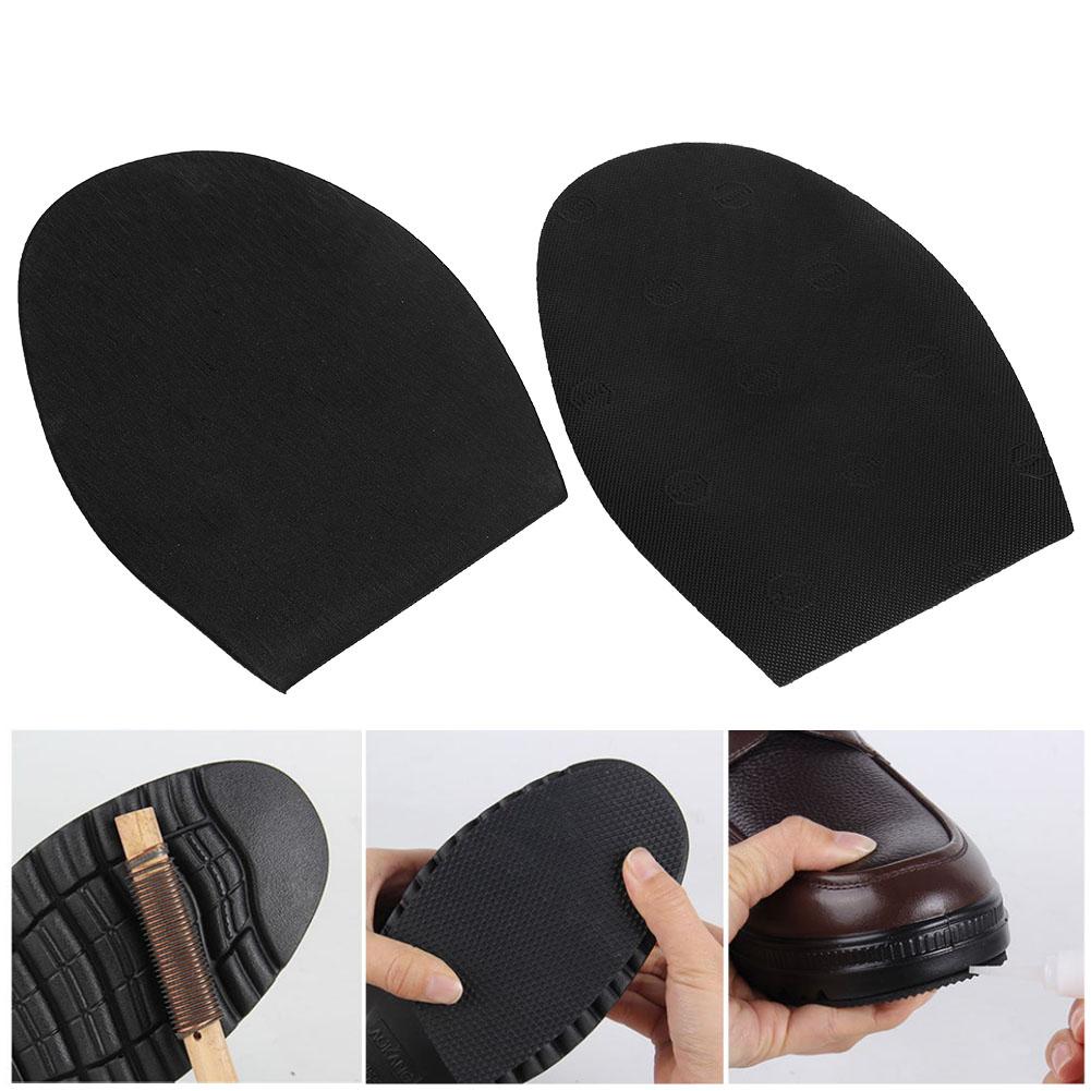 1 Pair Shoes Repair Rubber Soles Wear Resistant Rubber Heels Anti Slip Outsoles (Red)