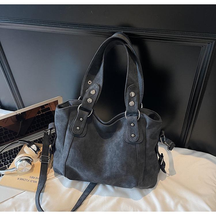 2025 New Women's Versatile Crossbody Tote Bag - Frosted Solid Shoulder Handbag