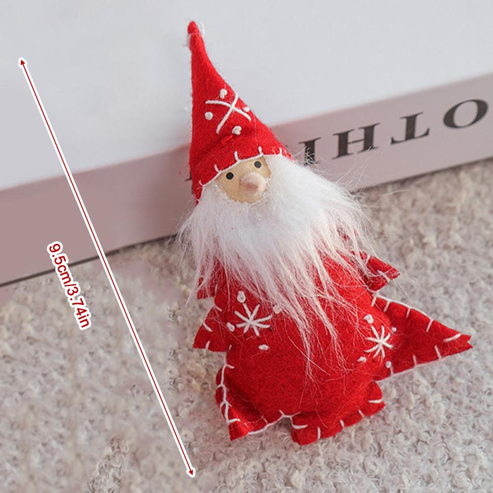 Wool Felt Christmas Pendants Hand Sewing Felt Snowmen Xmas Tree Wreath Socks Gloves Hanging Ornaments Party Decor