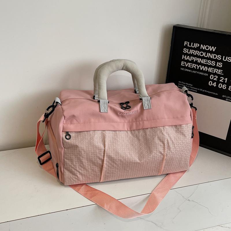 Short-haul travel bag women's lightweight multi-functional messenger sports fitness bag portable business trip large-capacity storage duffel bag
