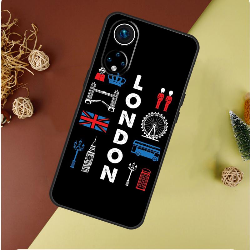 London Bus England Big Ben Case For Honor Magic 7 5 6 Pro Honor 200 Pro 50 70 90 Lite X9b X9a X8b X8a X8 X9 X9c Cover