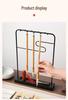 Auspicious Cloud Chinese Pen & Brush Holder – Wrought Iron Stand & Storage Rack