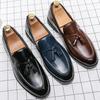 Classic Casual Business Leather Shoes Men High Quality Formal Office Social Leather Loafers Men Tassels Wedding Dress Shoes Male