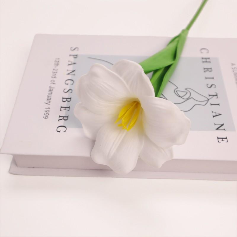 5pc/set Simulation Tulip Fake Flower Artificial 5-Head Tulips Bouquet Luxury Silicone Fake Flowers Wedding Party Decorative New