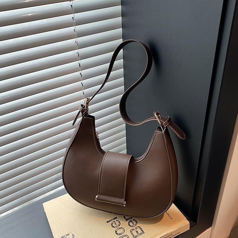 

Нишевая дизайнерская сумка женская летняя новая ретро сумка-полумесяц универсальная сумка-мессенджер для通勤, на плечо, подмышку