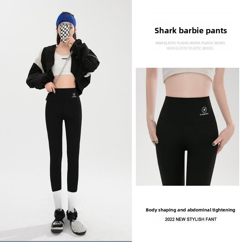 Extra Thick Cloud Fleece Shark Pants Leggings for Women Wearing Outside, Winter Plus Fleece Thick Pants Stretch Slimming Yoga Pants