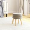 Day and Night - Day and Night Hocker Round Dark Gray Velvet