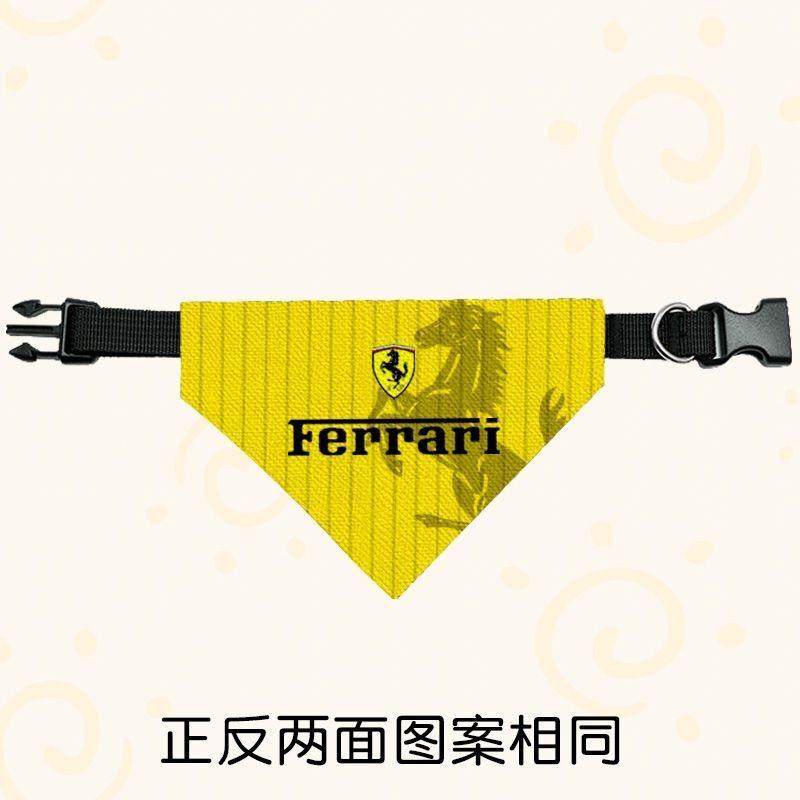 F1 Ferrari Racing Pet Drool Scarf Dog Cat Triangle Scarf Large Medium Small Scarf Neck Scarf For Ferrari308 GT4 328 GTB GTS F355
