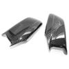 2pcs Side Mirror Covers Rear View Mirror Cover Carbon Fiber Outside Housing Mirror Cover Cap